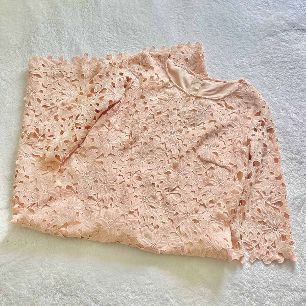 VANILIA Jurk lace tunic Le Blush Dress